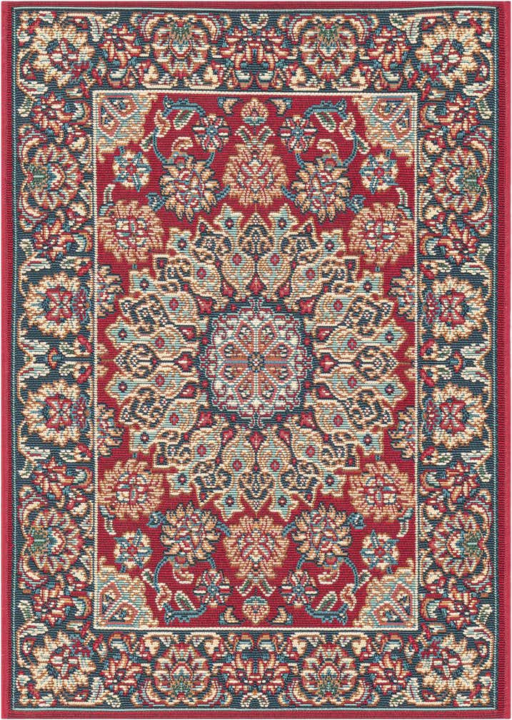 2' x 3' 1 Easy-Clean Traditional Indoor / Outdoor Rug