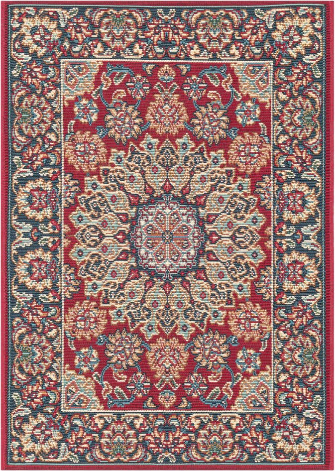 Detail image of 2' x 3' 1 Easy-Clean Traditional Indoor / Outdoor Rug