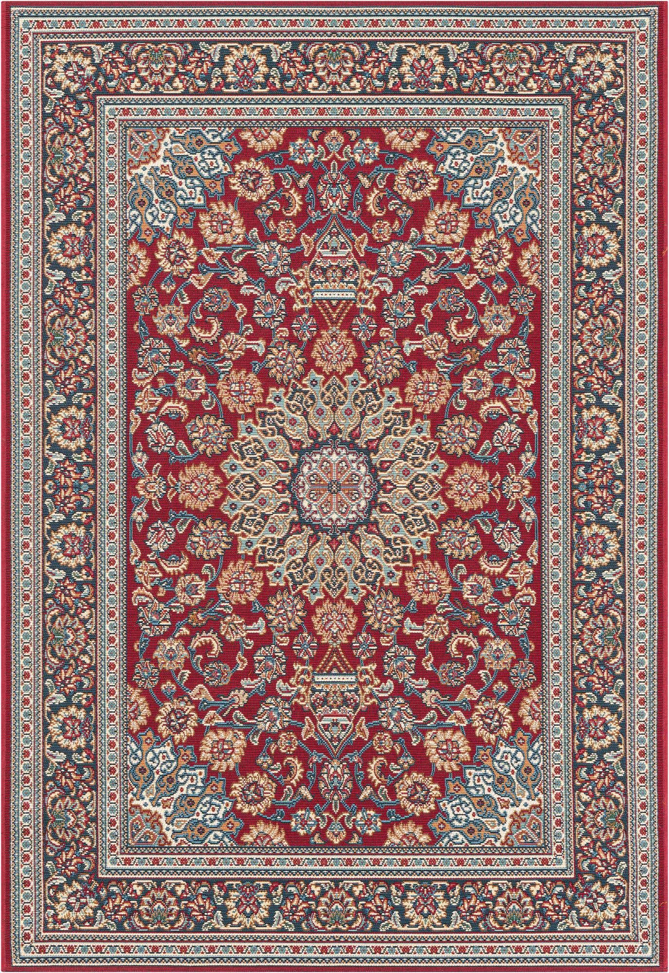 4' 1 x 6' 1 Easy-Clean Traditional Indoor / Outdoor Rug