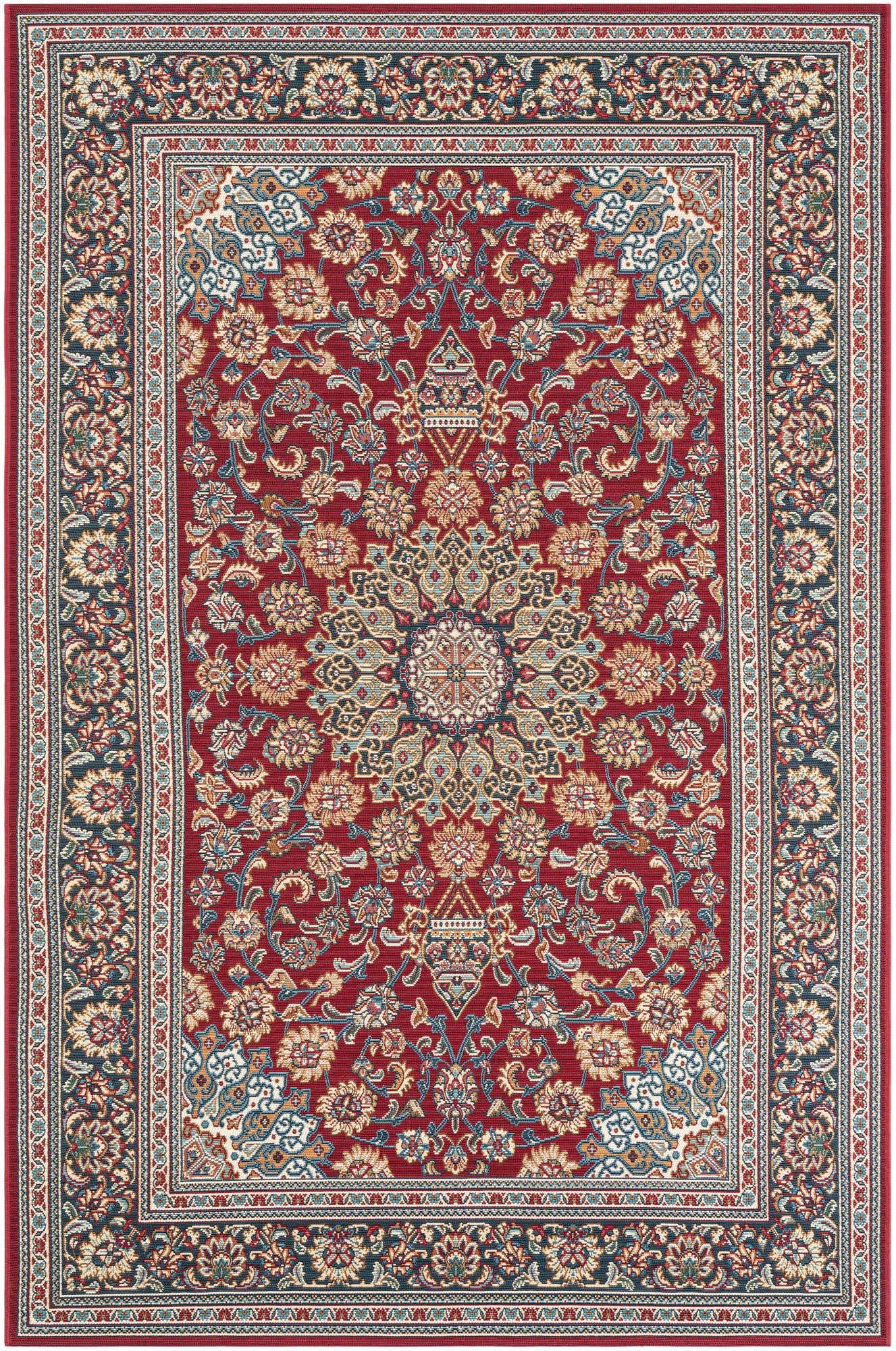 5' 3 x 8' Easy-Clean Traditional Indoor / Outdoor Rug