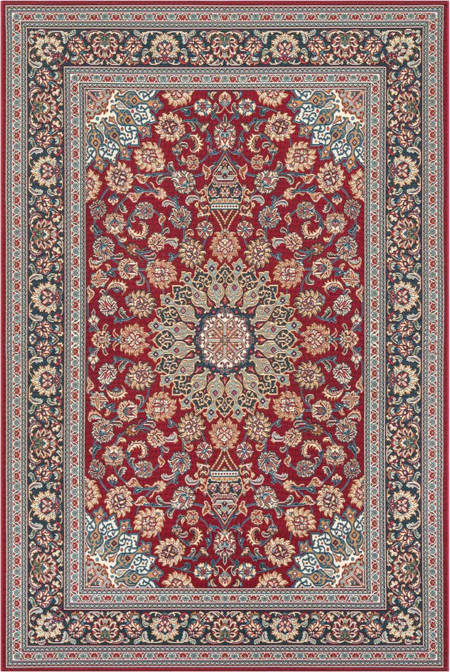 Detail image of 6' 1 x 9' Easy-Clean Traditional Indoor / Outdoor Rug