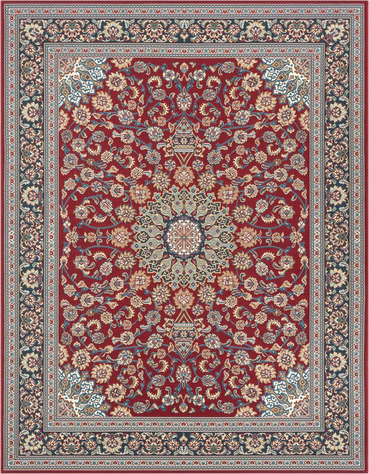Detail image of 7' 10 x 10' Easy-Clean Traditional Indoor / Outdoor Rug