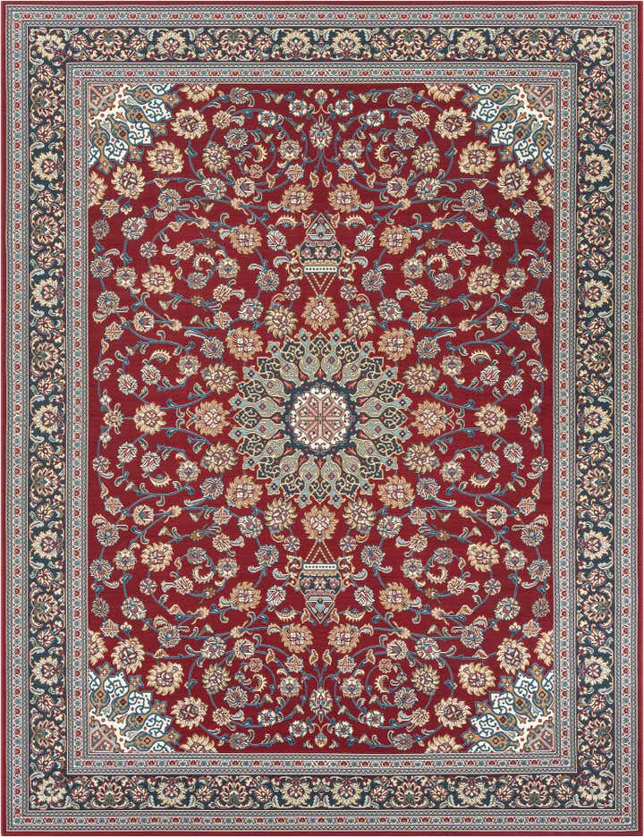 9' x 12' Easy-Clean Traditional Indoor / Outdoor Rug