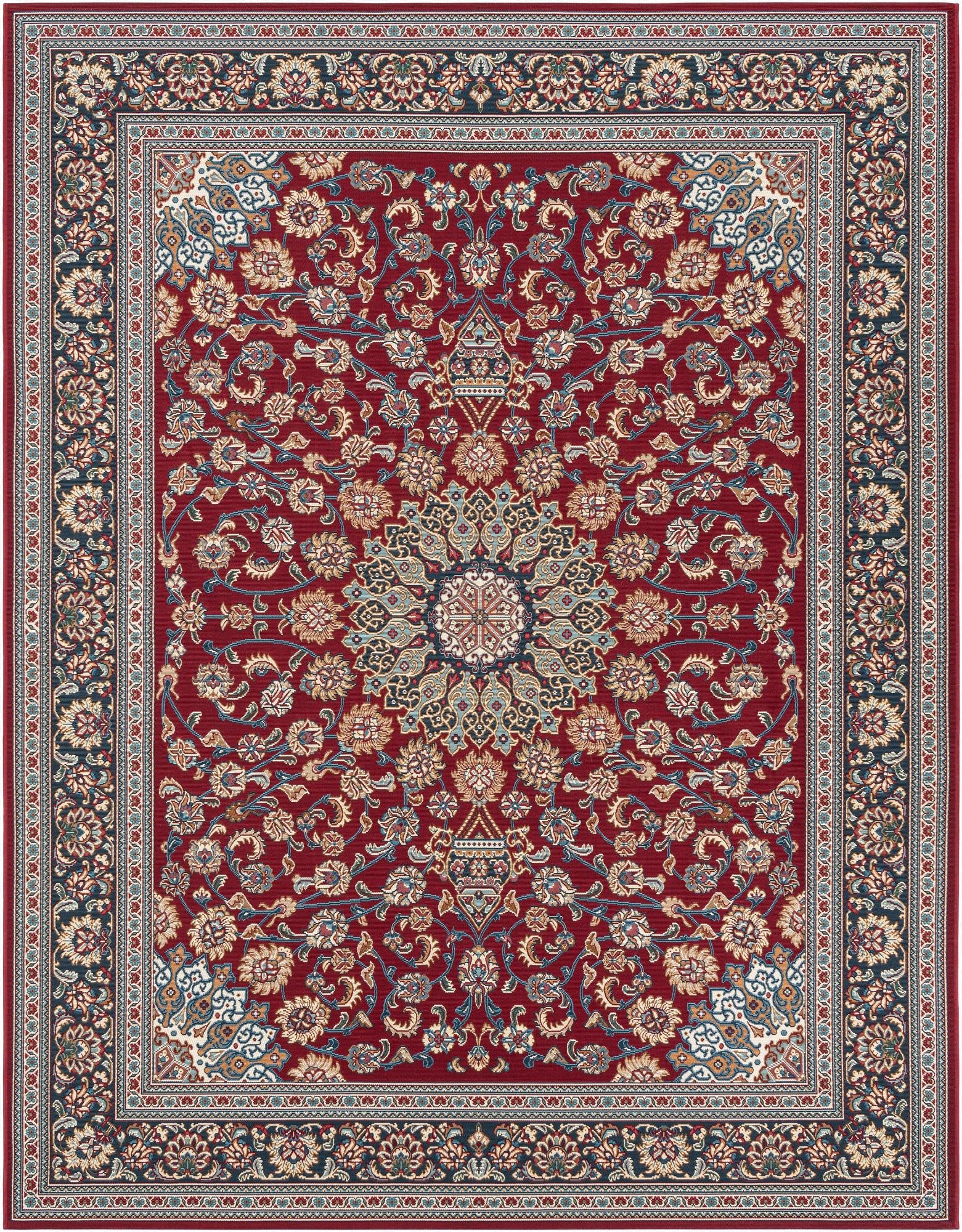 7' 10 x 10'  Washable Traditional Indoor / Outdoor Rug