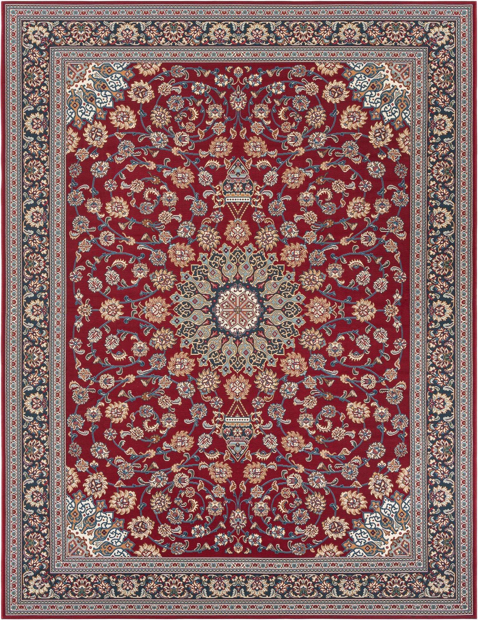 9' x 12'  Washable Traditional Indoor / Outdoor Rug