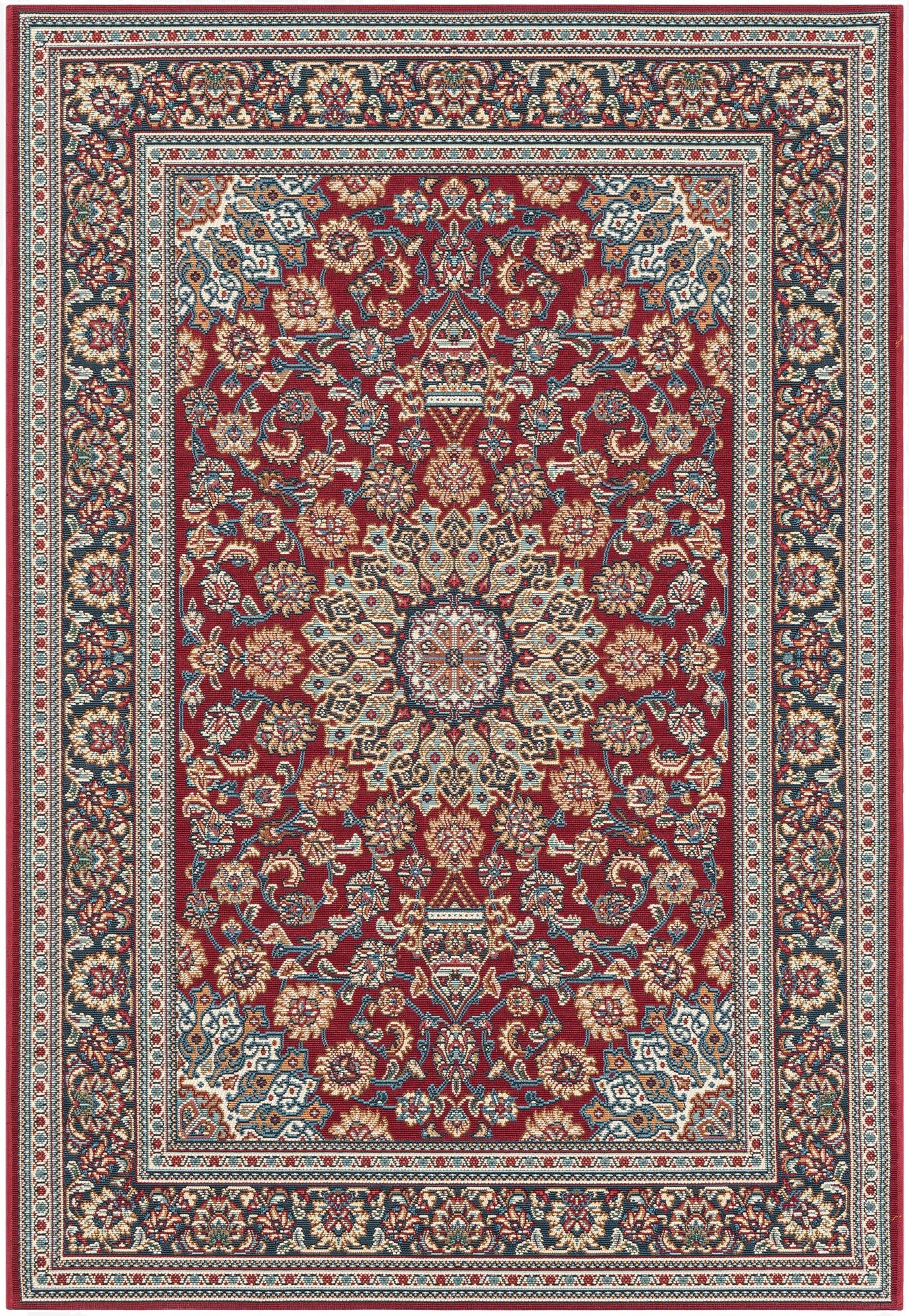 Primary image 4' 1 x 6' 1  Washable Traditional Indoor / Outdoor Rug