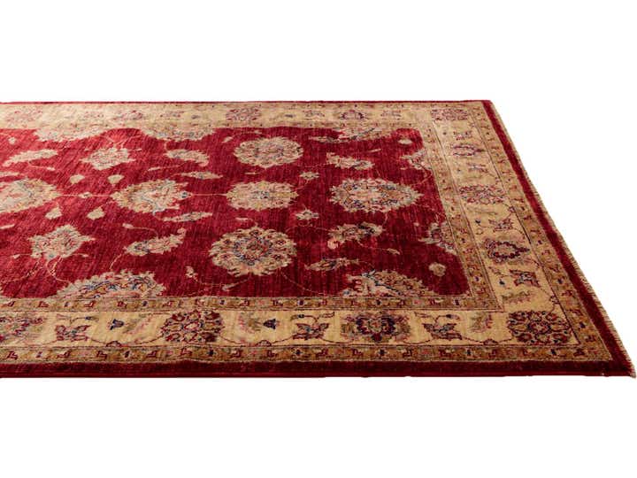 4' x 6' 3 Hand Knotted Pershawar Ziegler Rug