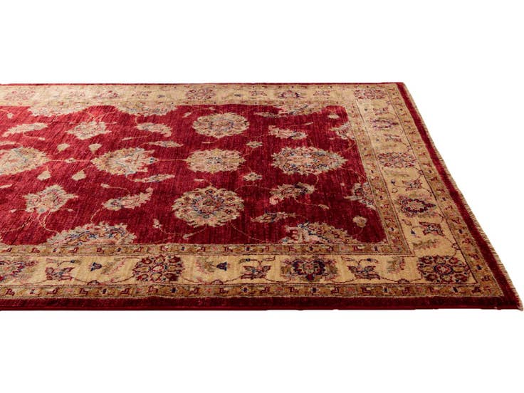 Detail image of 4' x 6' 3 Hand Knotted Pershawar Ziegler Rug