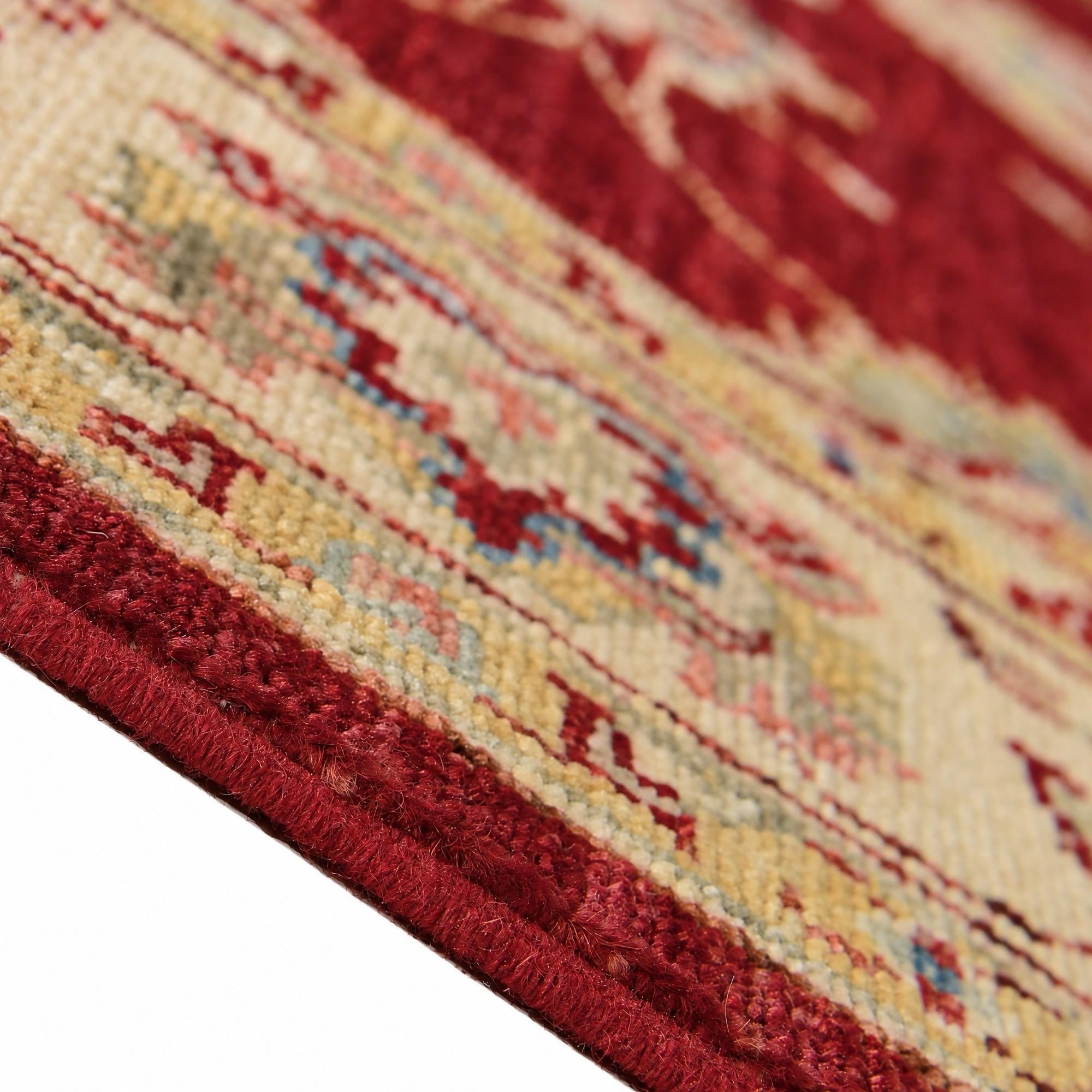 120cm x 190cm Hand Knotted Pershawar Ziegler Rug