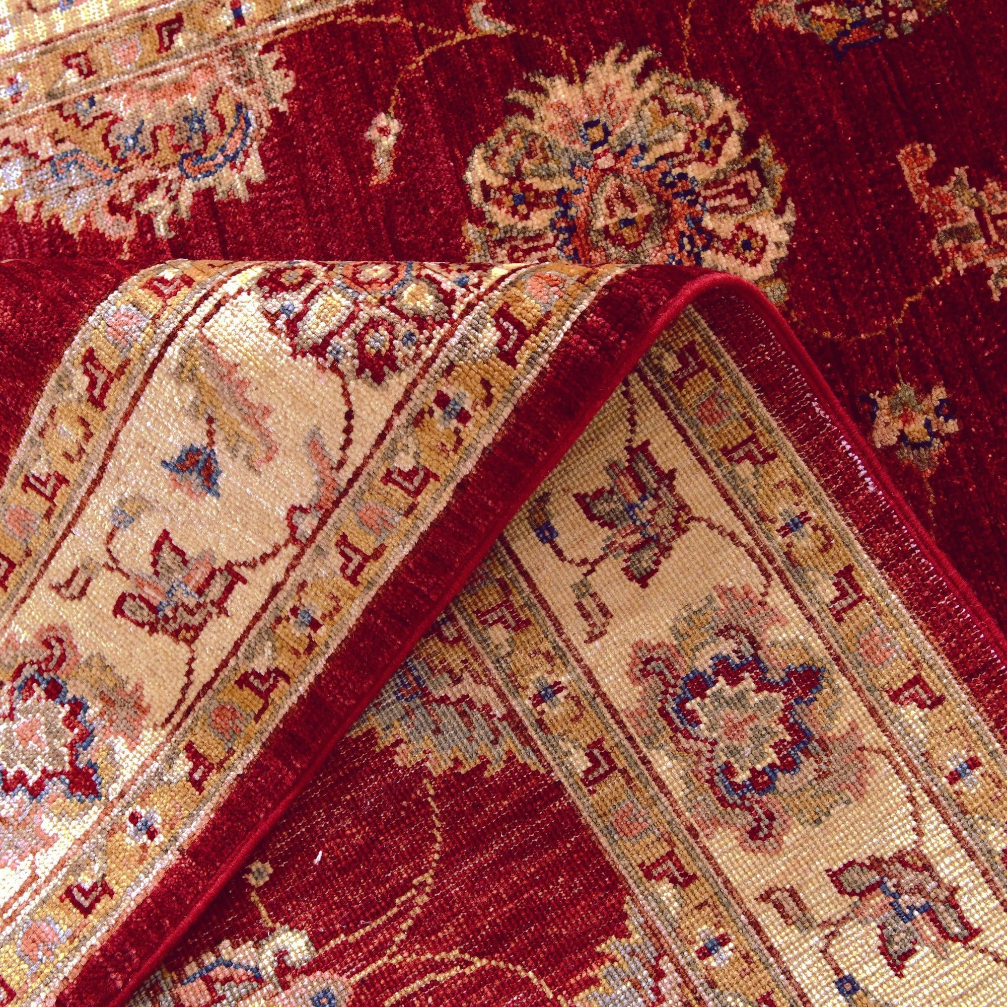 4' x 6' 3 Hand Knotted Pershawar Ziegler Rug