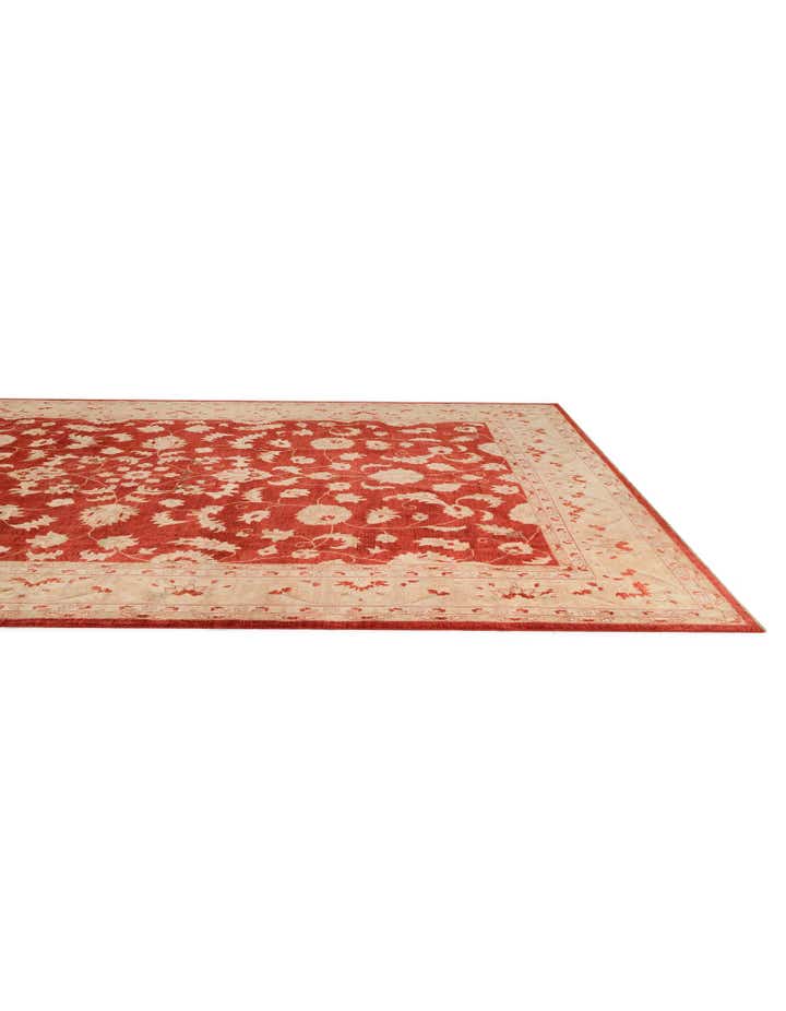 12' 1 x 17' 10 Hand Knotted Peshawar Ziegler Rug