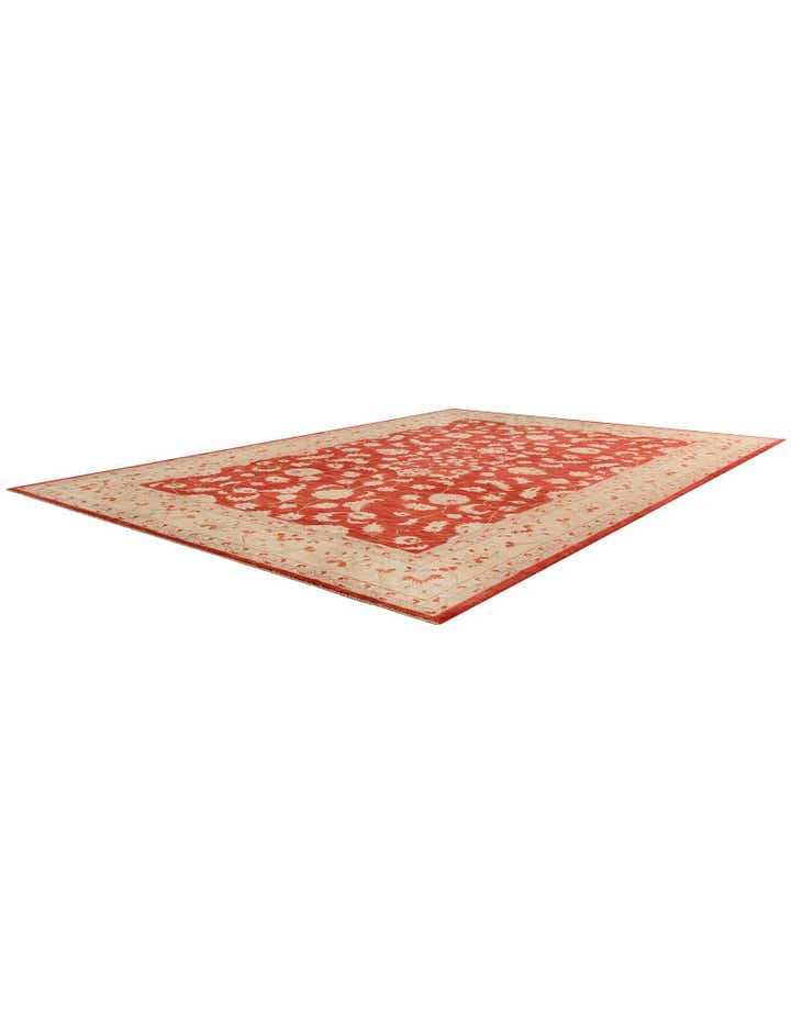 12' 1 x 17' 10 Hand Knotted Peshawar Ziegler Rug