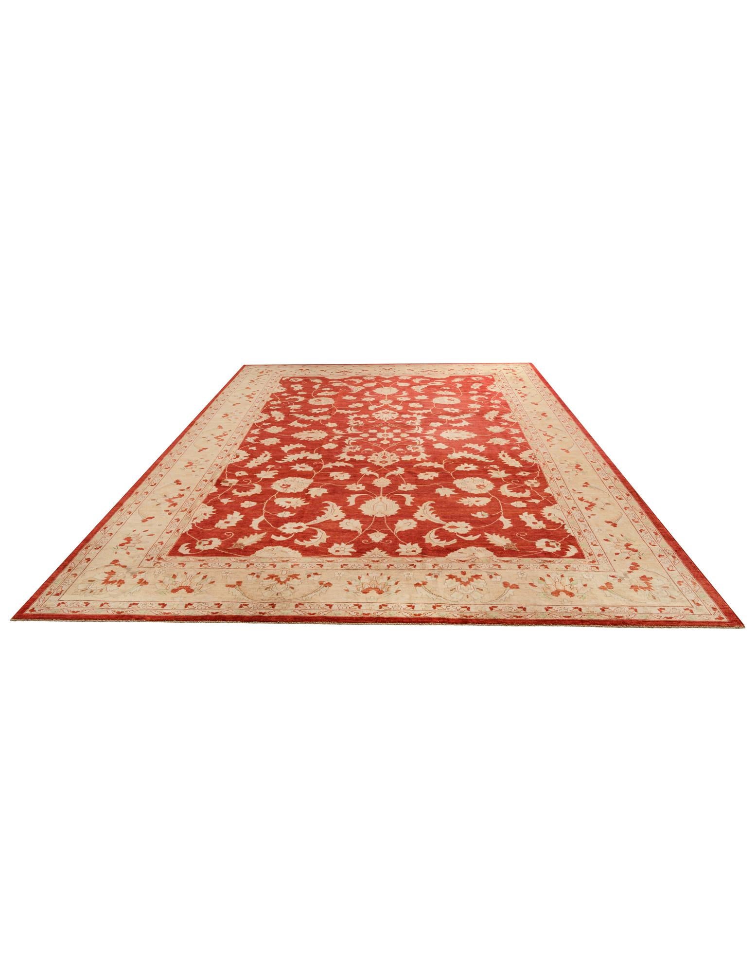 12' 1 x 17' 10 Hand Knotted Peshawar Ziegler Rug