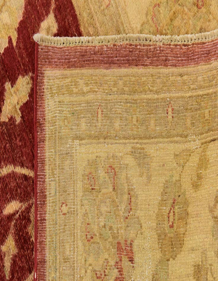 Detail image of 6' 8 x 9' 10 Hand Knotted Peshawar Ziegler Rug