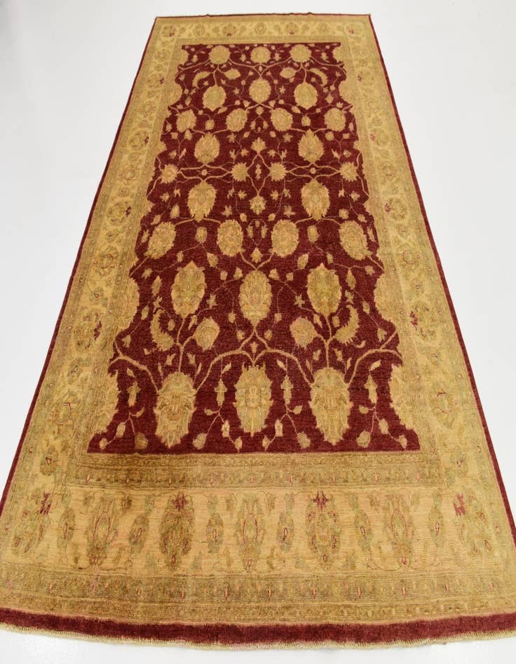 Detail image of 6' 8 x 9' 10 Hand Knotted Peshawar Ziegler Rug