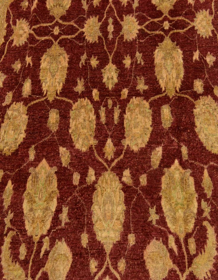 Detail image of 6' 8 x 9' 10 Hand Knotted Peshawar Ziegler Rug