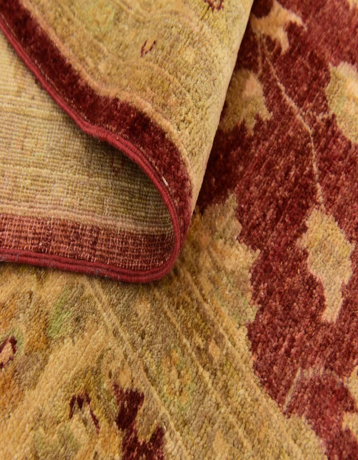 Detail image of 6' 8 x 9' 10 Hand Knotted Peshawar Ziegler Rug