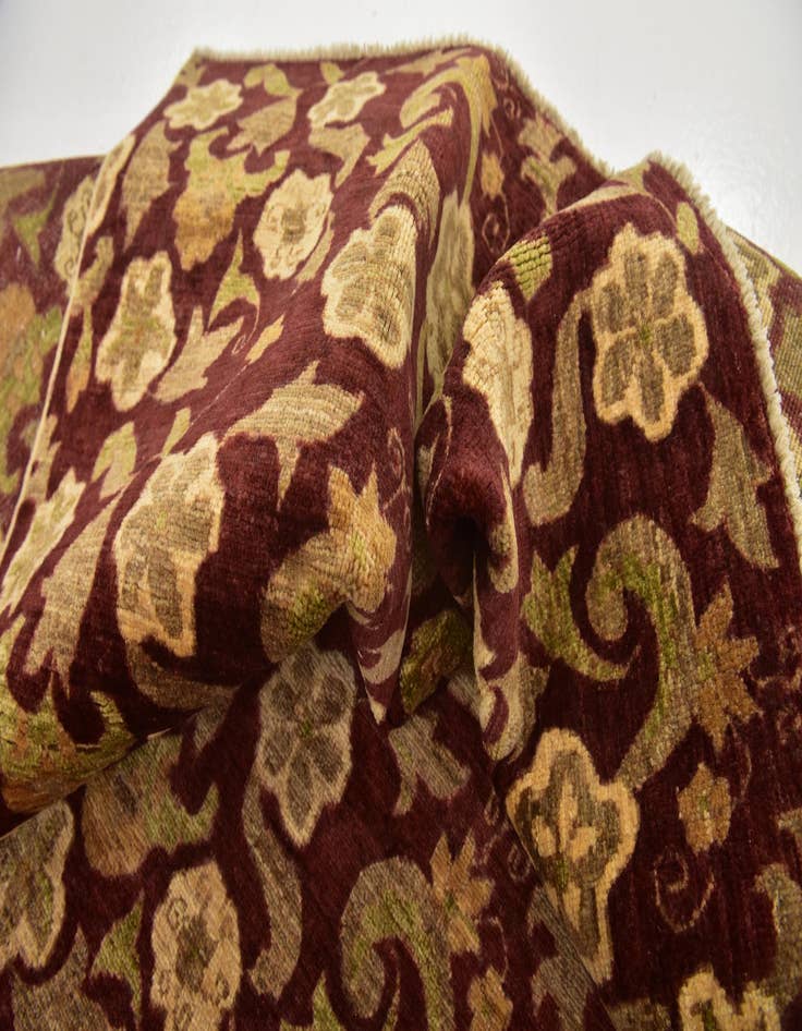 Detail image of 6' 7 x 8' 2  Hand Knotted Peshawar Ziegler Rug