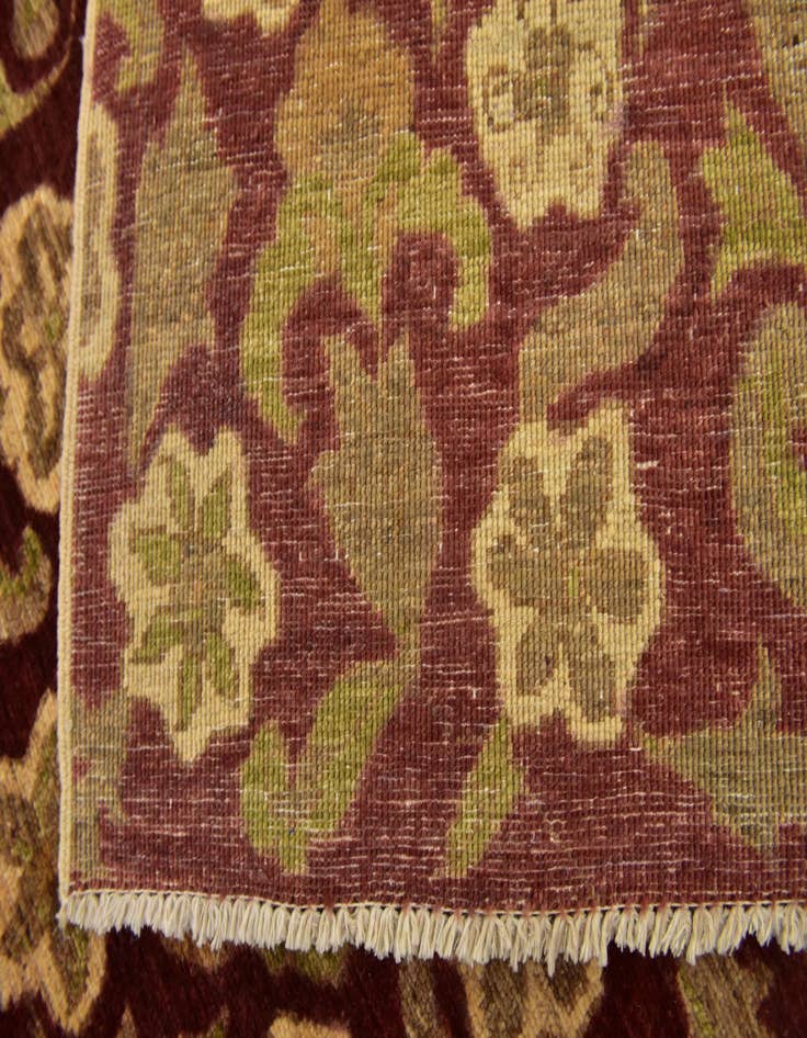 Detail image of 6' 7 x 8' 2  Hand Knotted Peshawar Ziegler Rug