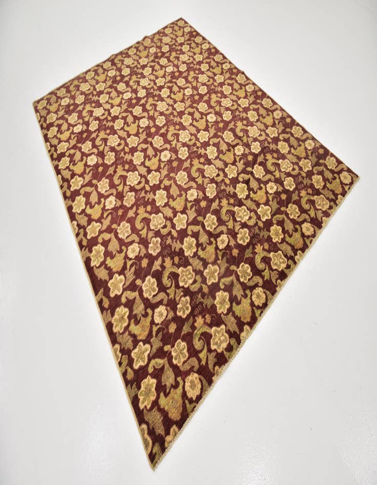 Detail image of 6' 7 x 8' 2  Hand Knotted Peshawar Ziegler Rug