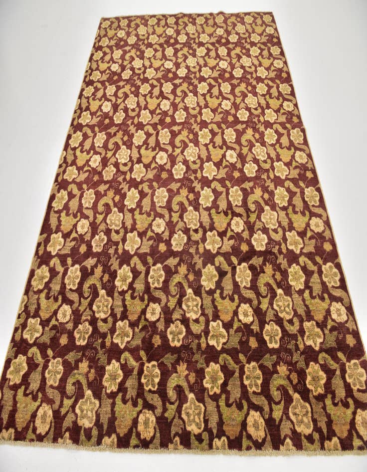 Detail image of 6' 7 x 8' 2  Hand Knotted Peshawar Ziegler Rug