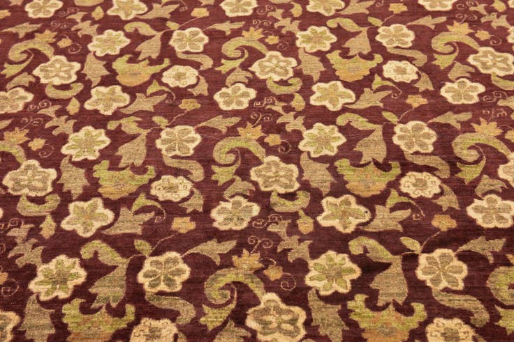 Detail image of 6' 7 x 8' 2 Hand Knotted Peshawar Ziegler Rug