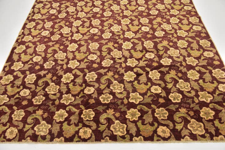 Detail image of 6' 7 x 8' 2 Hand Knotted Peshawar Ziegler Rug
