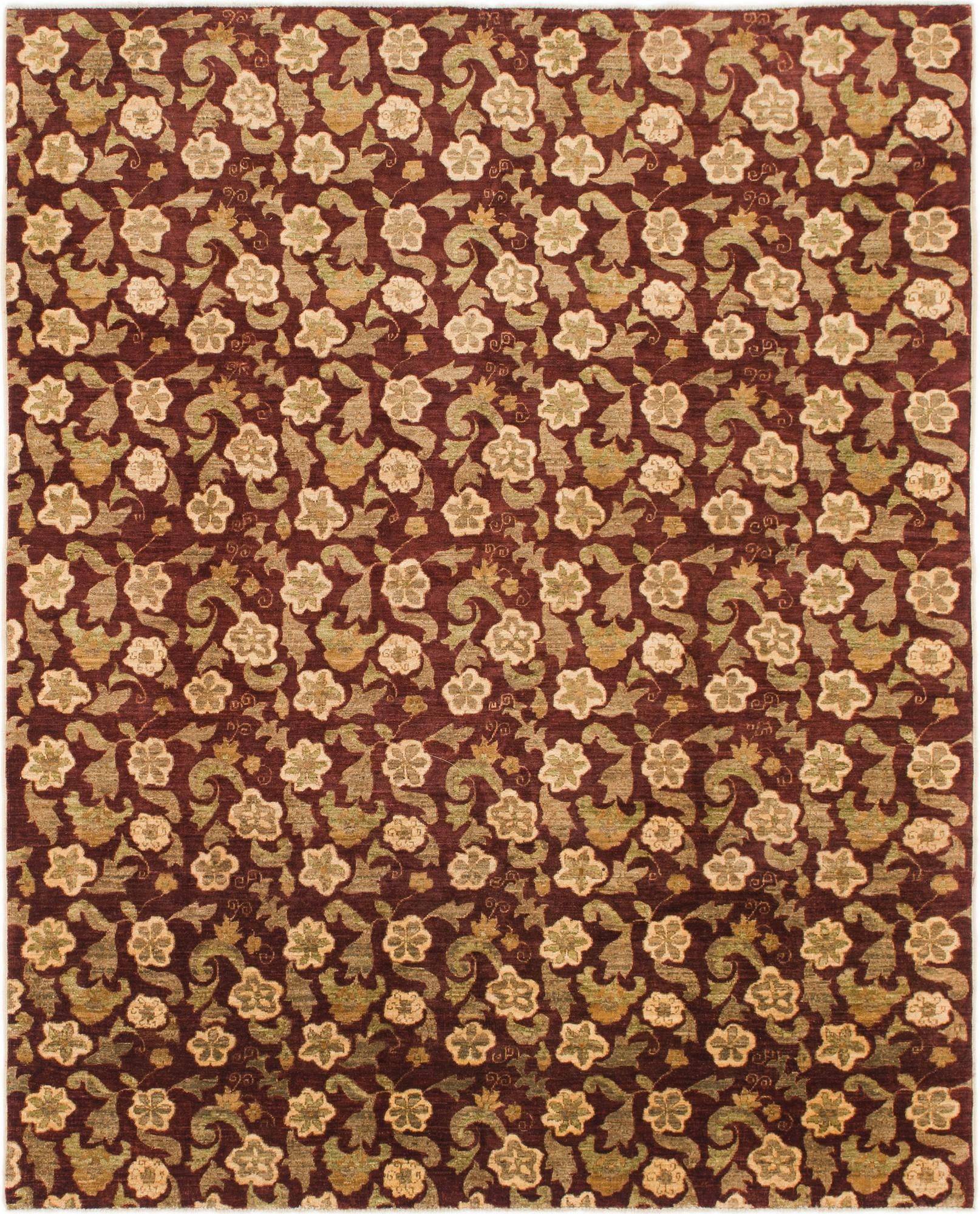 6' 7 x 8' 2 Hand Knotted Peshawar Ziegler Rug