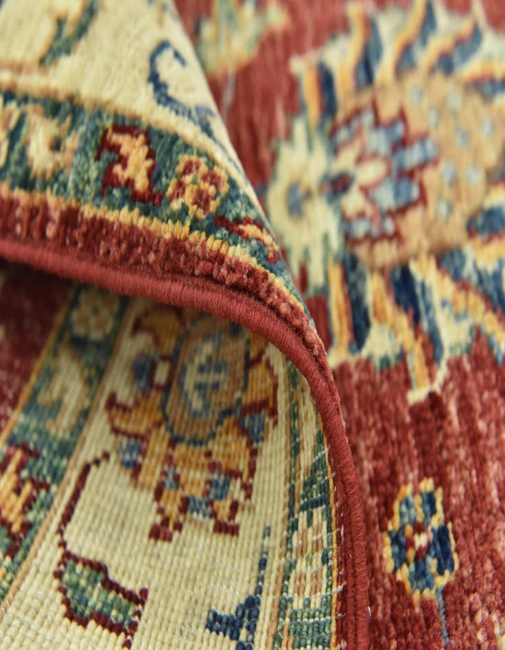 Detail image of 2' 8 x 3' 11  Hand Knotted Peshawar Ziegler Rug