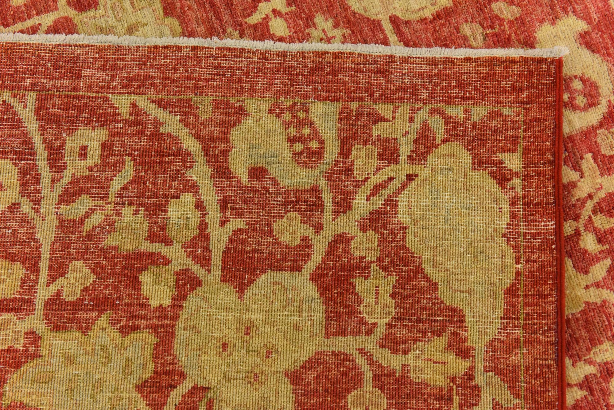 4' 11 x 6' 5 Hand Knotted Peshawar Ziegler Rug