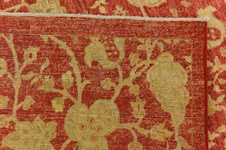 4' 11 x 6' 5 Hand Knotted Peshawar Ziegler Rug