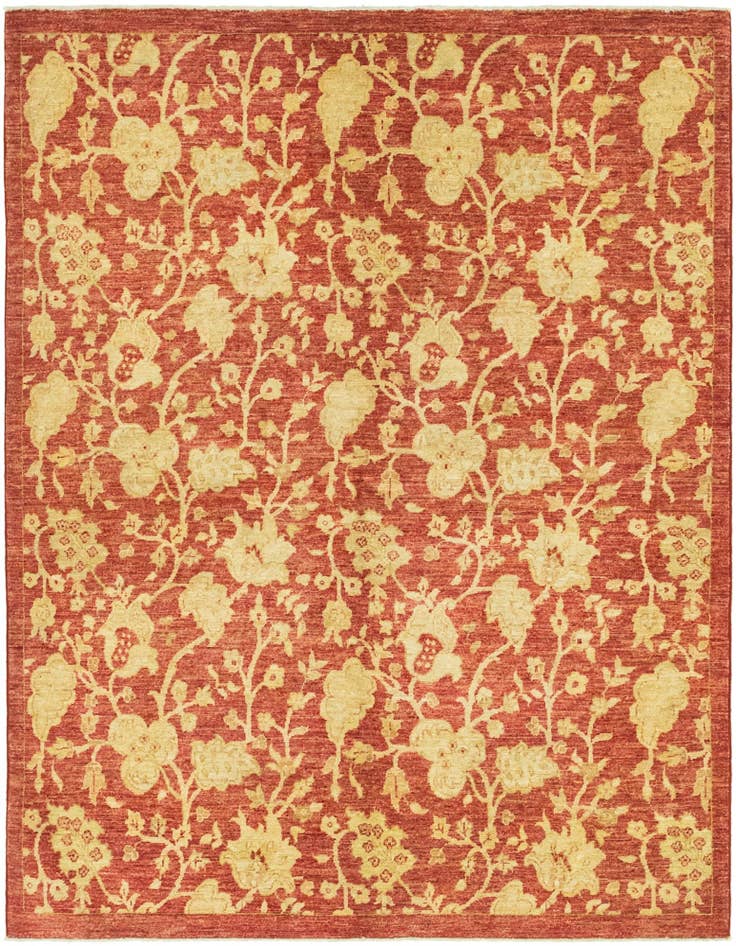 Detail image of 4' 11 x 6' 5 Hand Knotted Peshawar Ziegler Rug