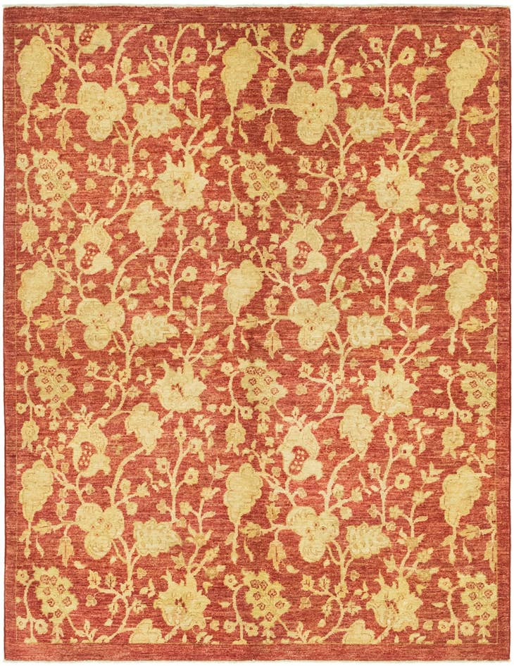Detail image of 4' 11 x 6' 5 Hand Knotted Peshawar Ziegler Rug