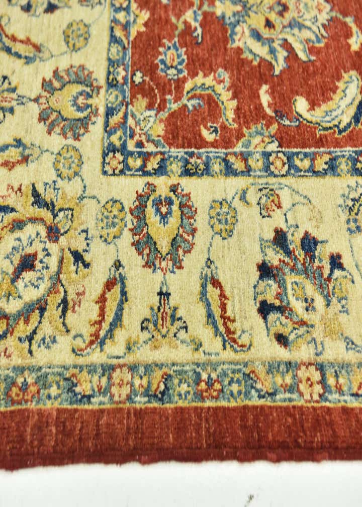 5' 8 x 7' 10 Hand Knotted Peshawar Ziegler Rug
