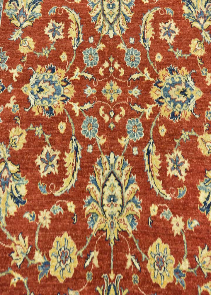 5' 8 x 7' 10 Hand Knotted Peshawar Ziegler Rug