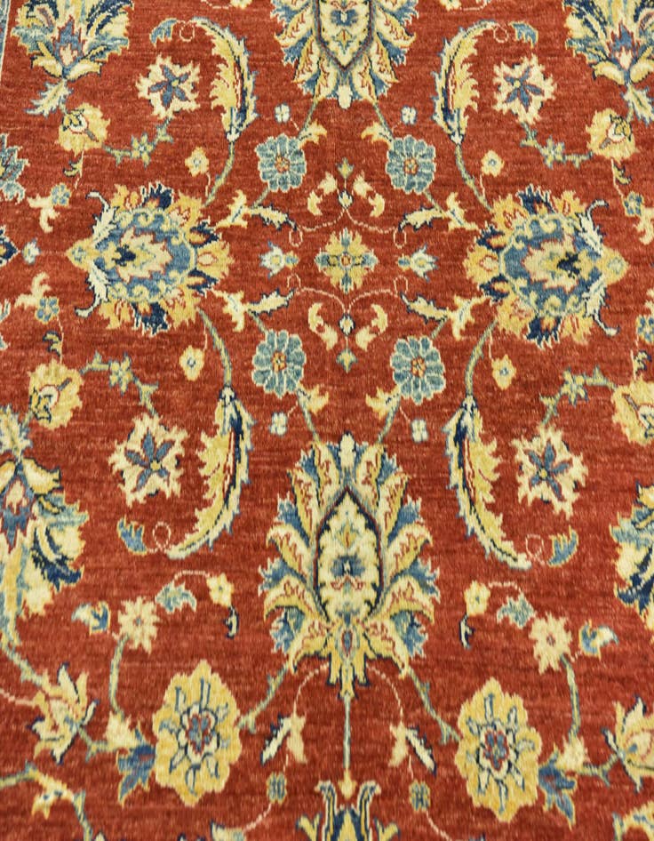 Detail image of 5' 8 x 7' 10 Hand Knotted Peshawar Ziegler Rug