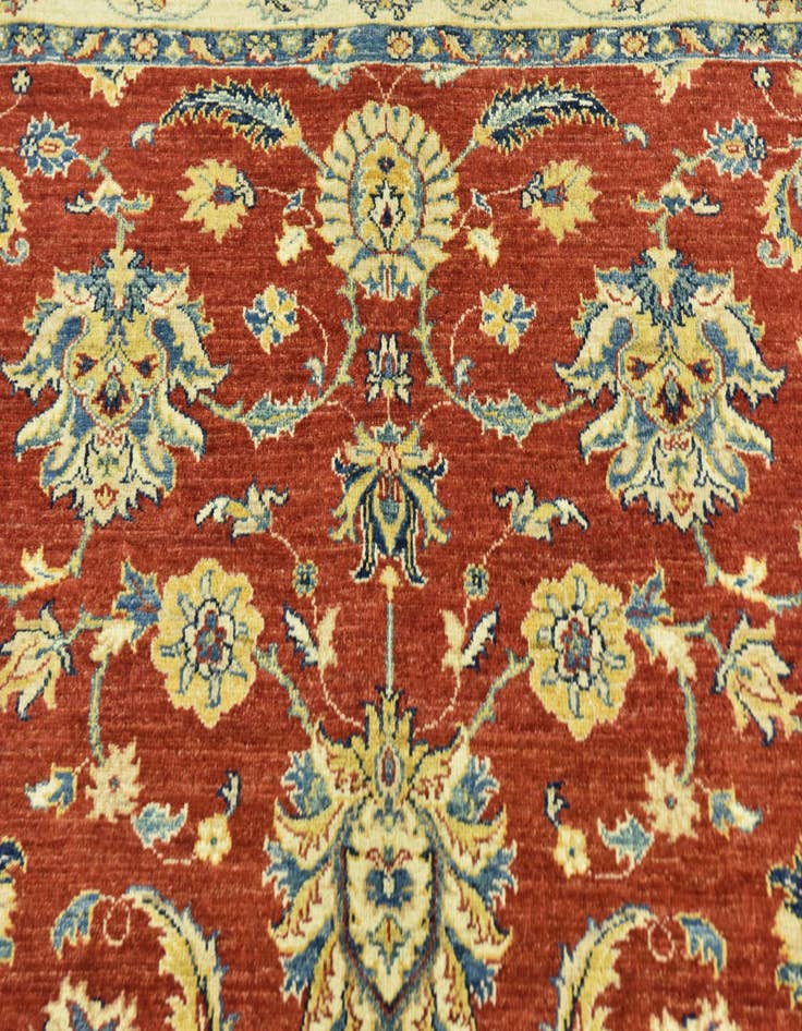 Detail image of 5' 8 x 7' 10 Hand Knotted Peshawar Ziegler Rug