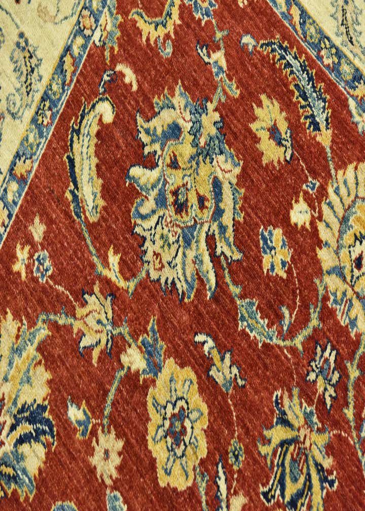 5' 8 x 7' 10 Hand Knotted Peshawar Ziegler Rug