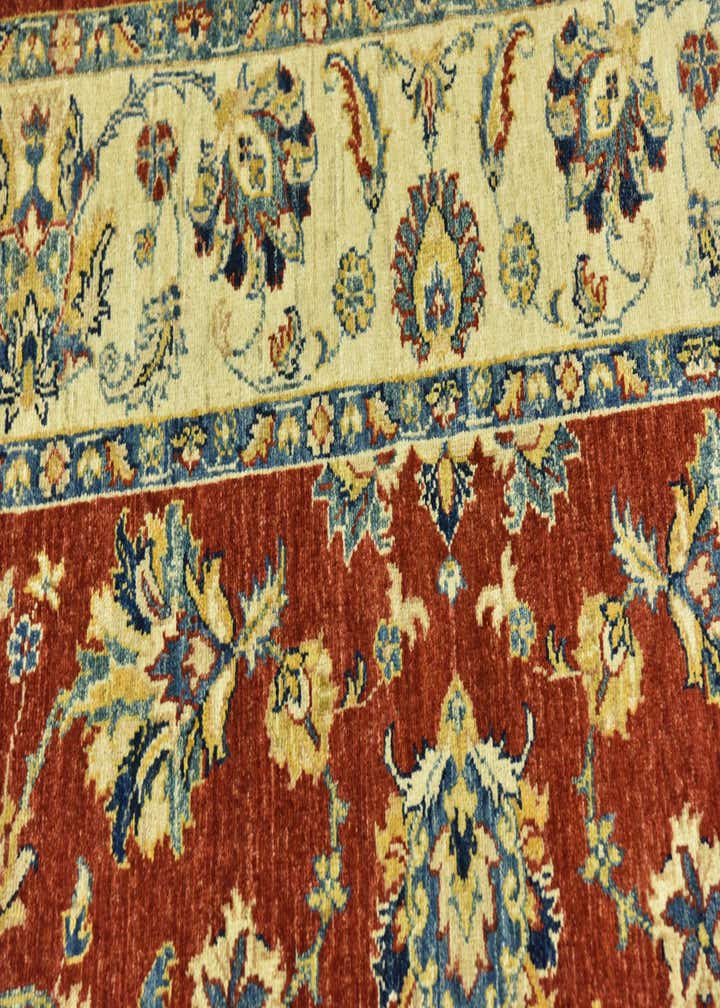 5' 8 x 7' 10 Hand Knotted Peshawar Ziegler Rug