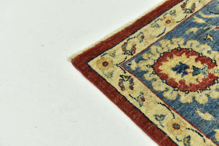 6' 7 x 9' 6 Hand Knotted Peshawar Ziegler Rug