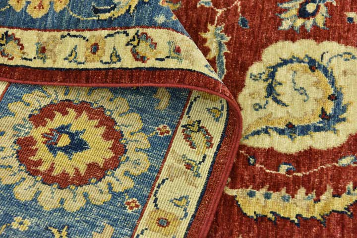 6' 7 x 9' 6 Hand Knotted Peshawar Ziegler Rug