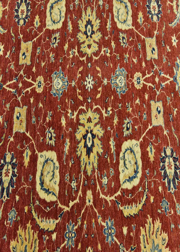 6' 7 x 9' 6 Hand Knotted Peshawar Ziegler Rug