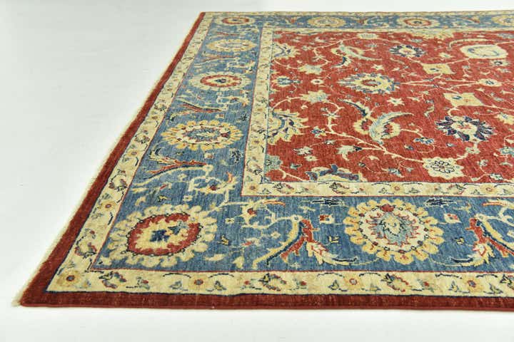 6' 7 x 9' 6 Hand Knotted Peshawar Ziegler Rug