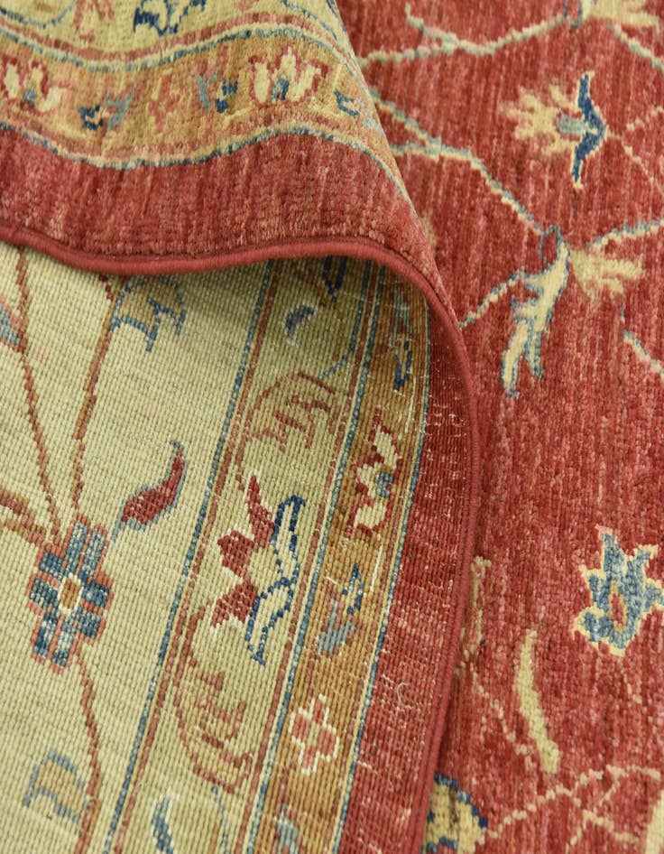 Detail image of 8' 10 x 12' Hand Knotted Peshawar Ziegler Rug