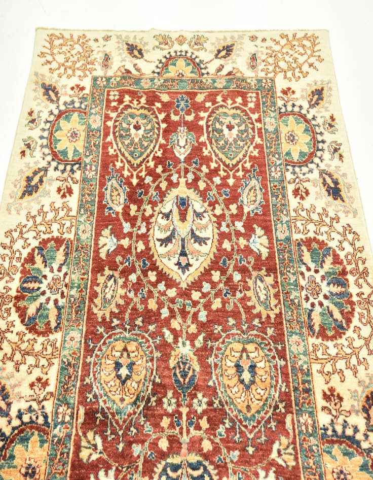 Detail image of 4' x 6' 1  Hand Knotted Peshawar Ziegler Rug