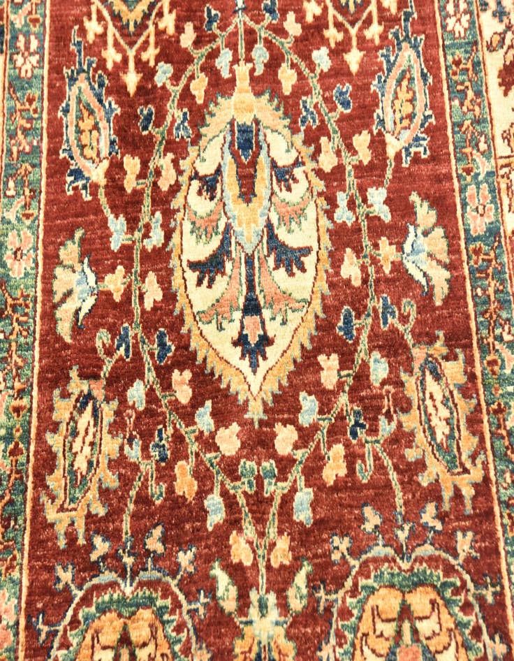 Detail image of 4' x 6' 1  Hand Knotted Peshawar Ziegler Rug