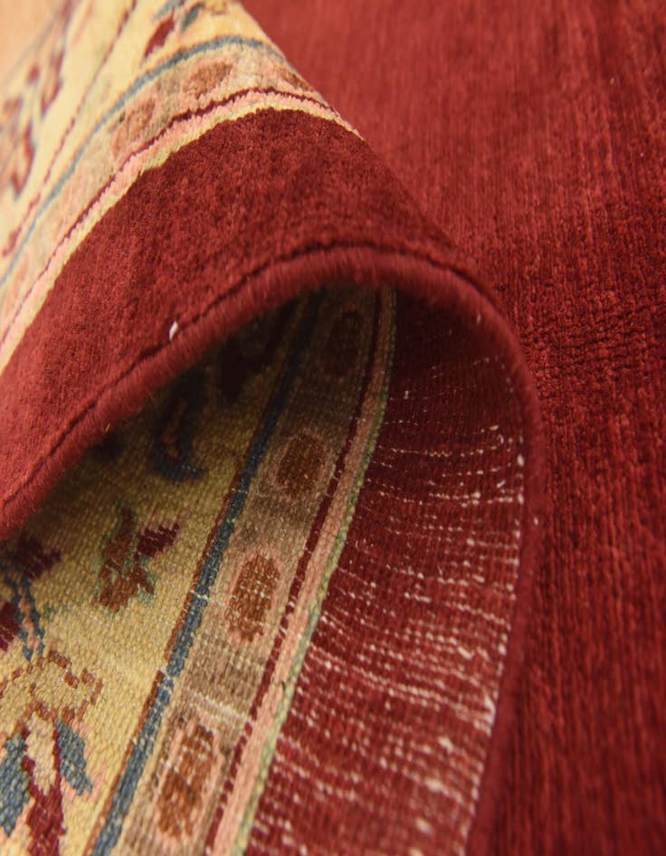 Detail image of 6' 2 x 8' 3  Hand Knotted Peshawar Ziegler Rug