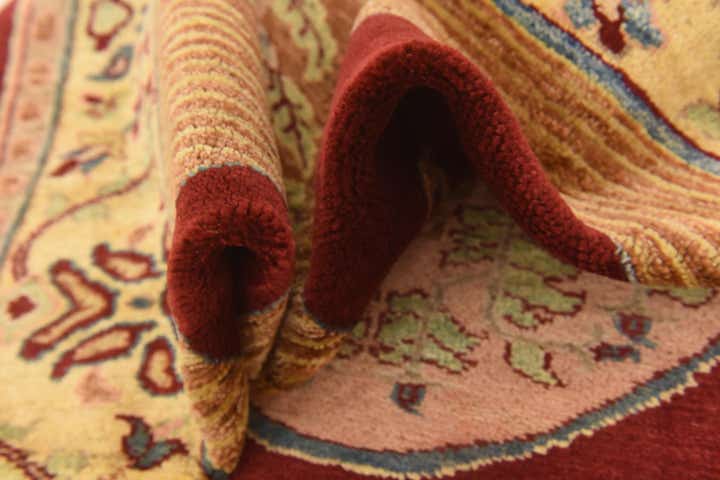 6' 2 x 8' 3 Hand Knotted Peshawar Ziegler Rug