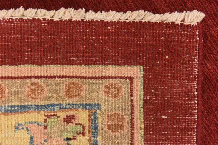 6' 2 x 8' 3 Hand Knotted Peshawar Ziegler Rug