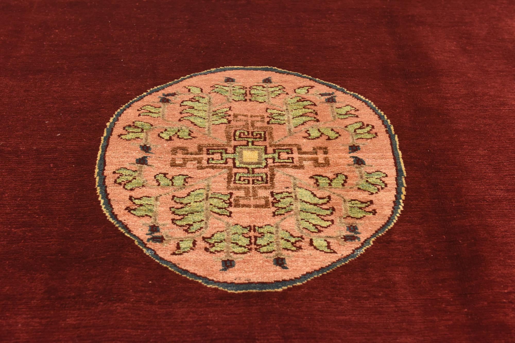 6' 2 x 8' 3 Hand Knotted Peshawar Ziegler Rug
